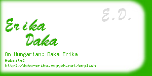 erika daka business card